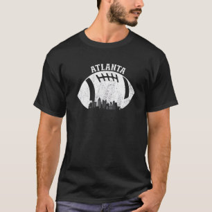 T-shirt Fan Atlanta Skyline Football Vintage Atlanta Footb