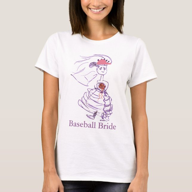T-shirt Fan Bride baseball (Devant)