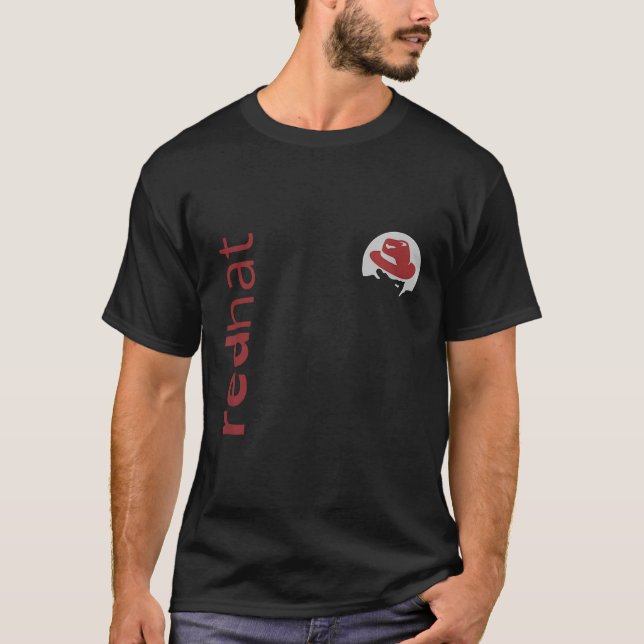 T-shirt Fan Casquette rouge Linux Tee Tux Penguin Open Sou (Devant)