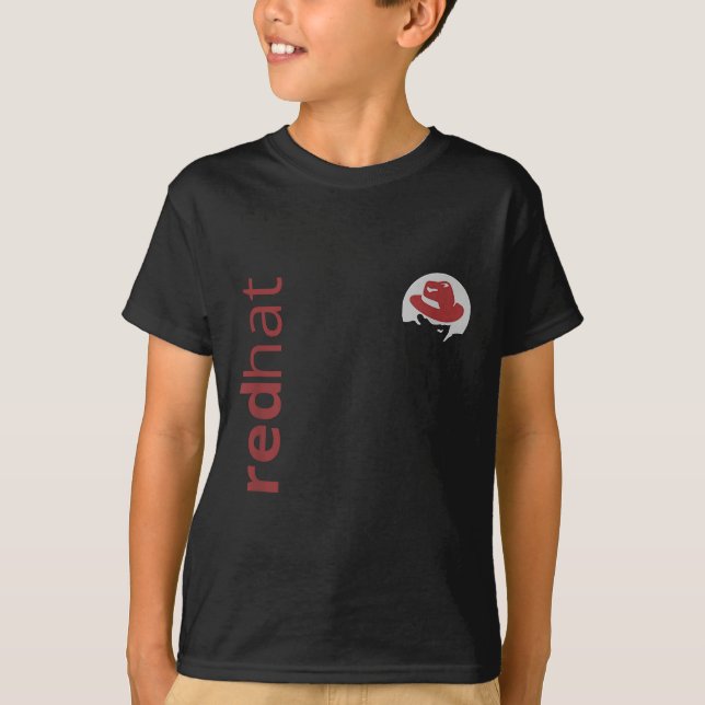 T-shirt Fan Casquette rouge Linux Tee Tux Penguin Open Sou (Devant)