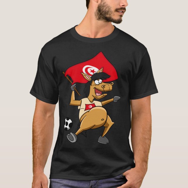 T-shirt Fan cheval Tunisie (Devant)