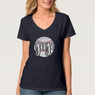 T-shirt Fan De Baseball Gigi Fier De Baseball Grandma De B