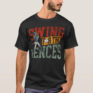 T-shirt Fan de baseball Rétro Vintage Balançoire Pour Le