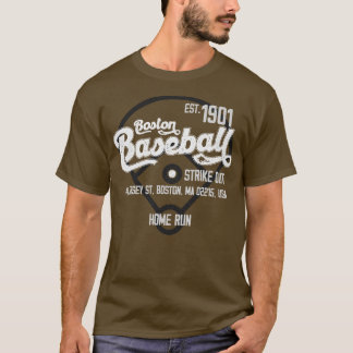 T-shirt Fan de baseball vintage Boston Baseball Est 1901