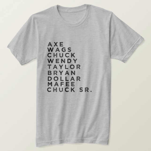 T-SHIRT FAN DE CARACTÈRE DE MILLIARDS (Design devant)