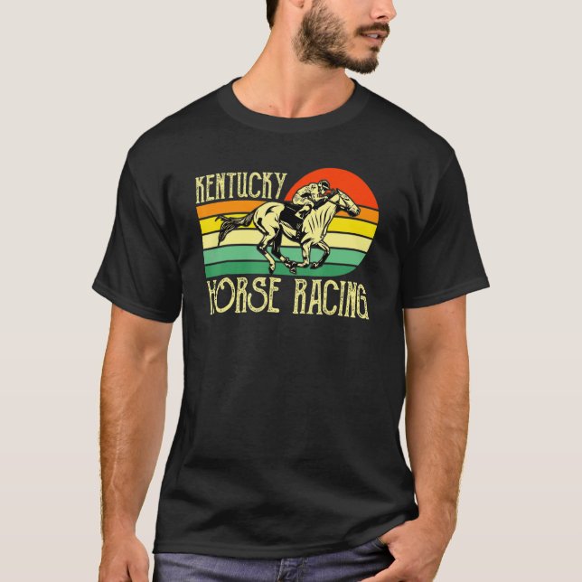 T-shirt Fan de courses de chevaux du Kentucky Rétro Derby  (Devant)