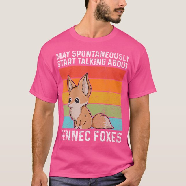 T-shirt Fan de Cute Fennec Fox (Devant)