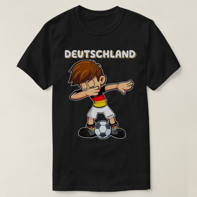 T-shirt Fan de Dabbing Soccer Boy Germany (Design devant)