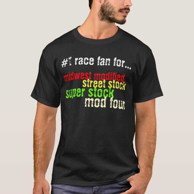 T-shirt fan de la course #1 pour (Devant)