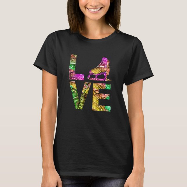 T-shirt Fan de l'équipe de skate Love (Devant)