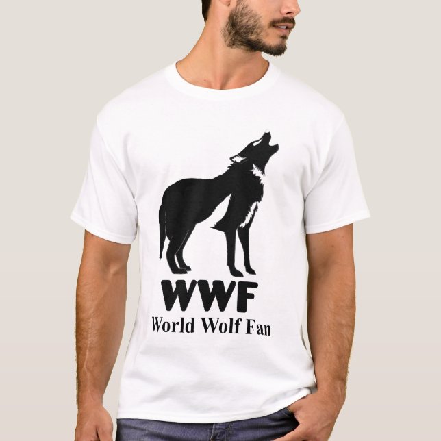 T-shirt Fan de loup du monde (Devant)