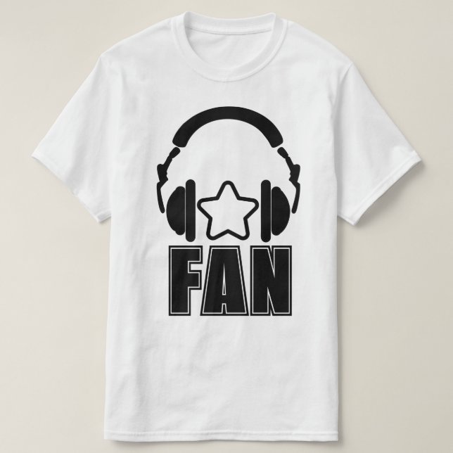 T-SHIRT FAN DE STAR DE LA MUSIQUE (Design devant)