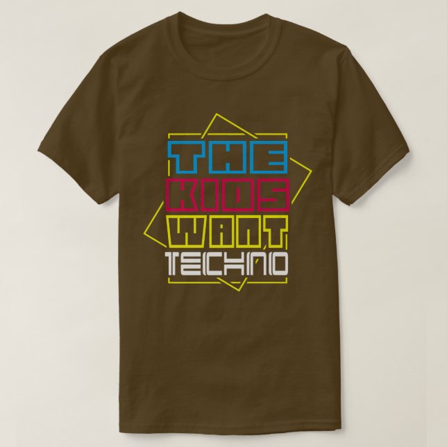 T-shirt Fan de techno (Design devant)