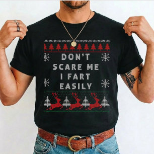 T-shirt Fan d'humour noir Adulte ne me fais pas peur je pé
