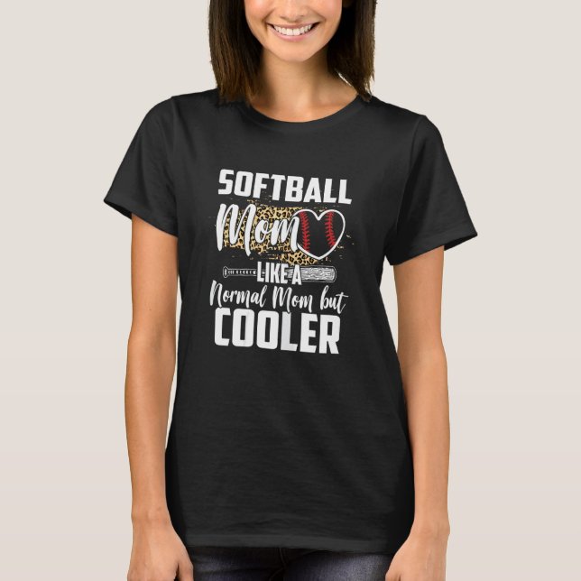 T-shirt Fan Léopard Cheetah Femmes Maman Sof (Devant)