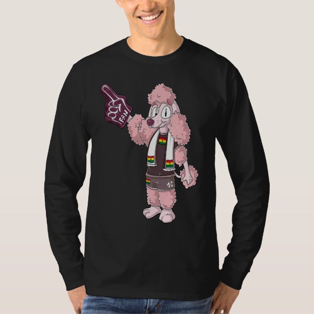 T-shirt Fan Poodle Ghana (Devant)