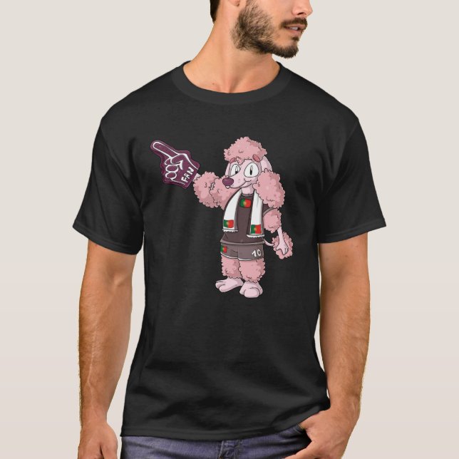 T-shirt Fan Poodle Portugal (Devant)