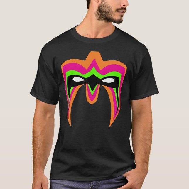 T-shirt FanArt Ultimate Warrior Mask Pro Wrestling FanArt  (Devant)