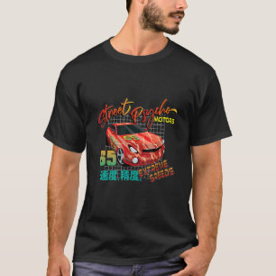 T-shirt Fanatic Red Lightning 64 Street Psycho Motors