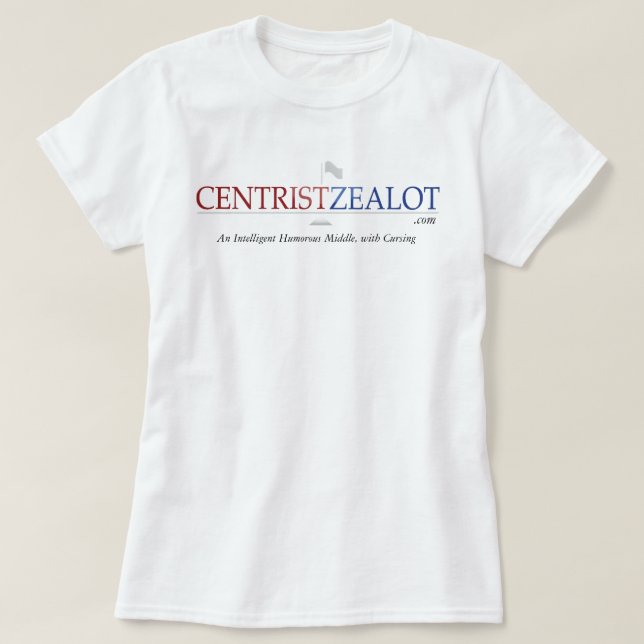 T-shirt Fanatique centriste - pièce en t de dames (Design devant)