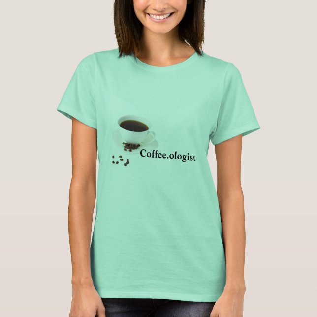 T-shirt fanatique de citation de café (Devant)