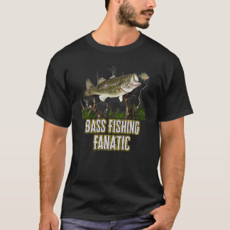 T-shirt Fanatique de la pêche de basse