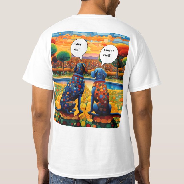 T-shirt Fancy a pint (Dos)