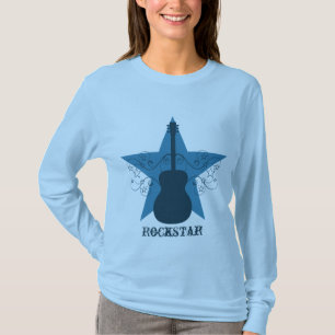 T-shirt Fancy guitare Star Frotles Chemise femme, Royal Bl