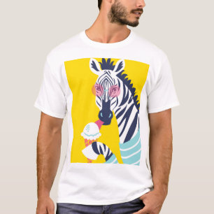 T-shirt Fancy Zebra : Lunettes de soleil roses Vintages.