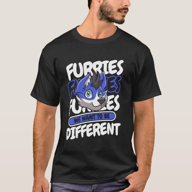 T-shirt Fandom Furry Furs Fursona Furry (Devant)