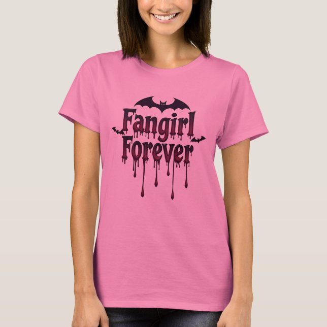 T-shirt Fangirl Forever gothique Vampire conception de t-s (Devant)
