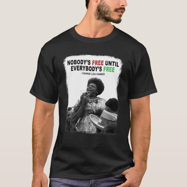T-shirt Fannie-Lou-Hamer Liberté civile Liberté Historique (Devant)