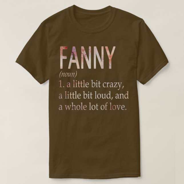 T-shirt Fanny Girl Name Definition (Design devant)