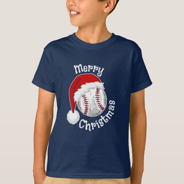 T-shirt Fans de baseball Sport Noël Noël Noël Noël Noël (Devant)