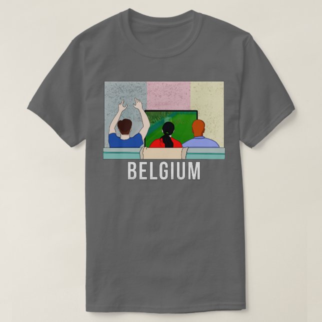 T-shirt Fans de Belgique (Design devant)