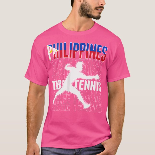 T-shirt Fans de tennis de table aux Philippines - Philippi (Devant)