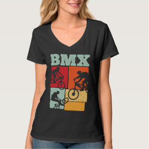 T-shirt Fans de vélos de couleur BMX vélo MTB biker rétro