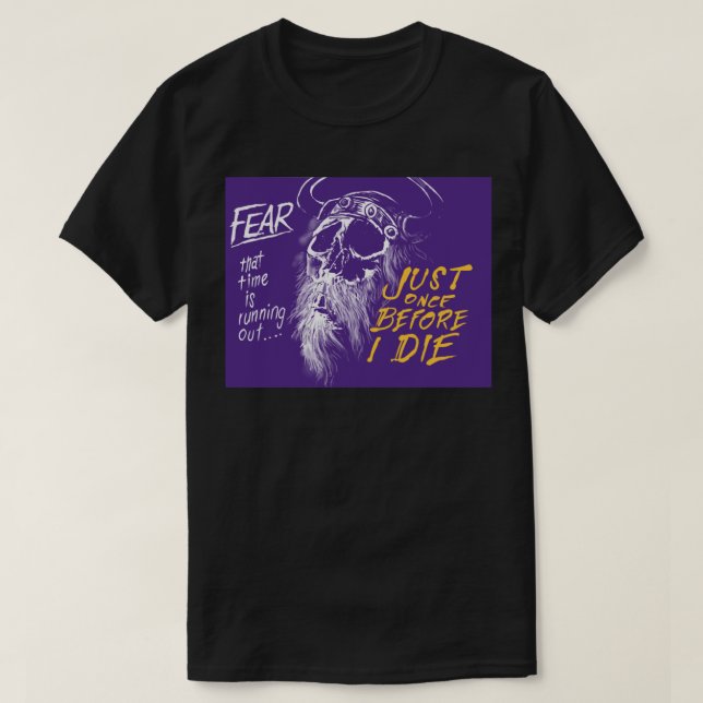 T-shirt Fans des Vikings du    MinnesotaJuste une fois ava (Design devant)