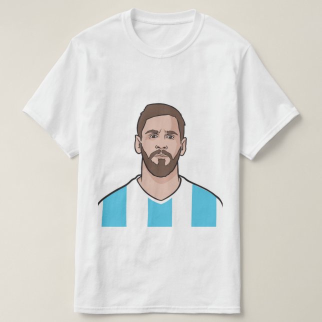 t-shirt fans messi et argentine (Design devant)