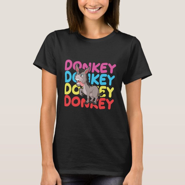 T-shirt Fans Muli Mule Long Oreille âne (Devant)