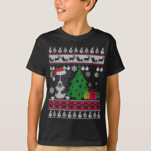 T-shirt Fantaisie Bordure Collie Noël Fantaisie Sweater Ch