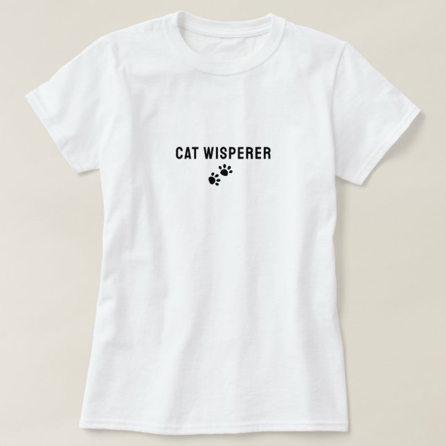 T-shirt Fantaisie Chat Whisperer Chemise - Novelty Chat Hu (Design devant)