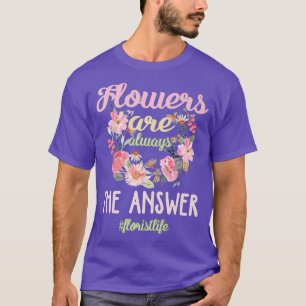 T-shirt Fantaisie Chemise Florale Designer Floriste Vie