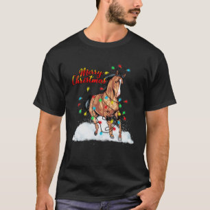 T-shirt Fantaisie Cheval Lumières de Noël Pyjamas Cheval P