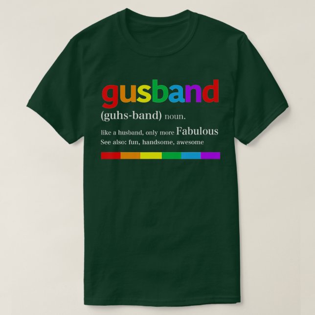 T-shirt Fantaisie comme un mari plus Fabuleux LGB Gay (Design devant)