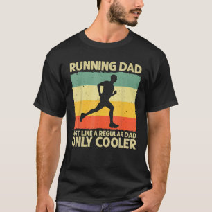 T-shirt Fantaisie Courir Pour Hommes Papa Marathon Coureur