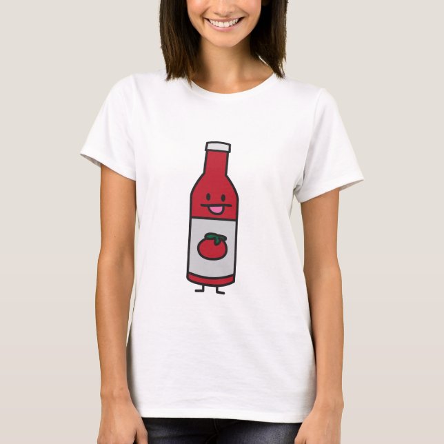T-shirt Fantaisie de condiment de Tableau de sauce tomate (Devant)