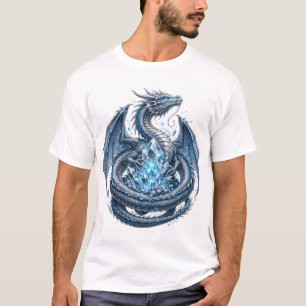 T-shirt Fantaisie de cristal de dragon majestueux