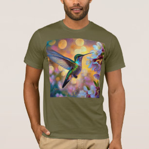 T-shirt Fantaisie de fleurs de cerisier Colibri