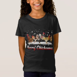 T-Shirt Fantaisie de Noël au poulet - Joyeux Noël C
